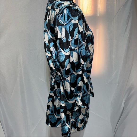 Y2K Notations Psychedelic Rock Black, White Top Size XL Bohemian - Picture 3 of 10